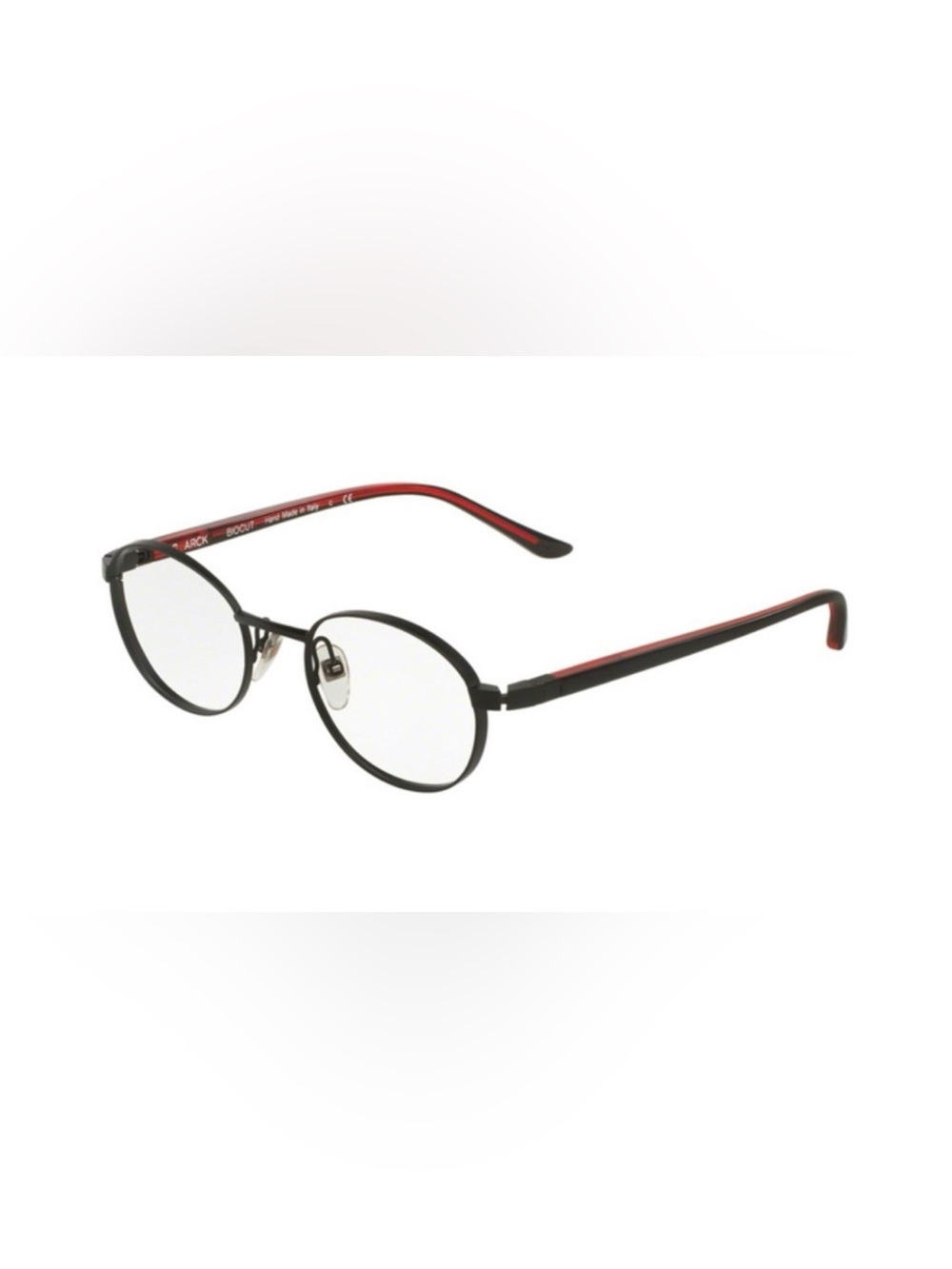 STARCK EYES SH1001 0001 MATTE BLACK RED AUTHENTIC FRAMES GLASSES 49-19-145 ITALY